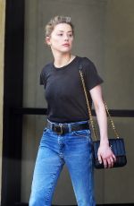 AMBER HEARD in Denim Out and About in Los Angeles 04/03/2019