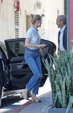 AMBER HEARD in Jeans at a Lawyer