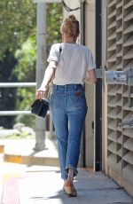 AMBER HEARD in Jeans at a Lawyer