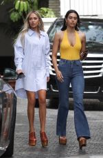 AMELIA and DELILAH HAMLIN at Chateau Marmont in Los Angeles 04/11/2019