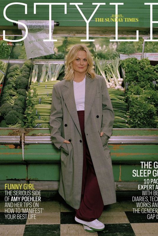 AMY POEHLER in Sunday Times Style, April 2019