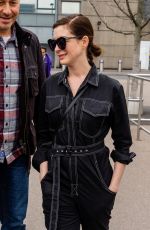 ANNE HATHAWAY at Heathrow Airport in London 04/08/2019