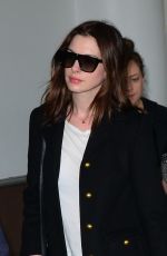 ANNE HATHAWAY at LAX Airport in Los Angeles 04/03/2019