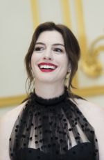 ANNE HATHAWAY at The Hustle Press Conference in New York 04/28/2019