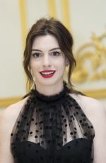 ANNE HATHAWAY at The Hustle Press Conference in New York 04/28/2019
