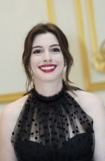 ANNE HATHAWAY at The Hustle Press Conference in New York 04/28/2019