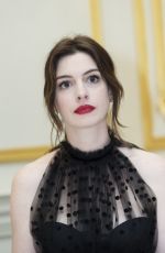 ANNE HATHAWAY at The Hustle Press Conference in New York 04/28/2019