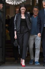 ANNE HATHAWAY Out and About in London 04/18/2019