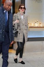 ANNE HATHAWAY Out and About in New York 04/28/2019