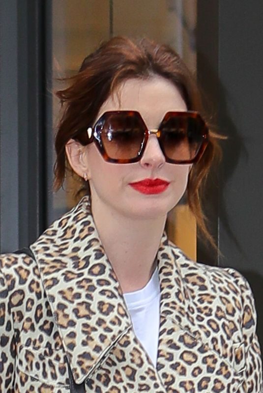 ANNE HATHAWAY Out and About in New York 04/28/2019