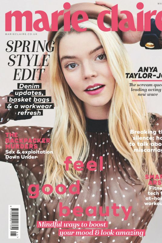 ANYA TAYLOR-JOY in Marie Claire Magazine, UK April 2019