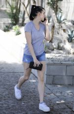 ARIEL WINTER in Denim Shorts Out in Los Angeles 04/23/2019