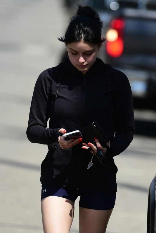 ARILE WINTER in Tight Shorts Leaves a Gym in Studio City 04/15/2019