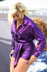 ASHANTI on the Set of Extra in Universal City 04/15/2019