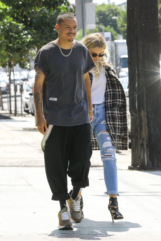 ASHLEE SIMPSON and Evan Ross Out in Los Angeles 04/02/2019