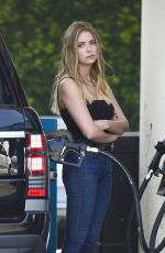 ASHLEY BENSON at a Gas Station in Los Angeles 04/26/2019