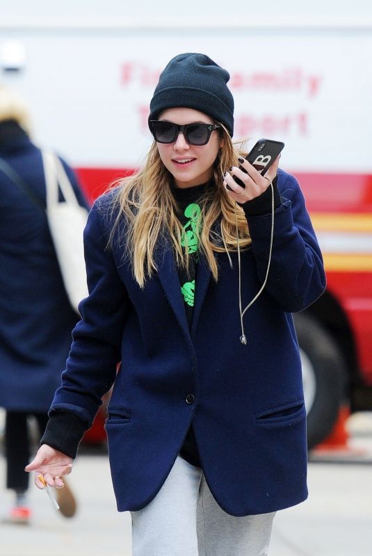 ASHLEY BENSON Out in New York 04/13/2019