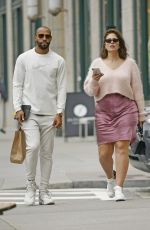 ASHLEY GRAHAM and Justin Ervin Out in New York 04/14/2019