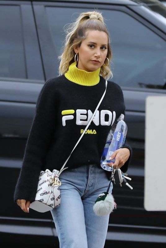 ASHLEY TISDALE Out in West Hollywood 04/04/2019