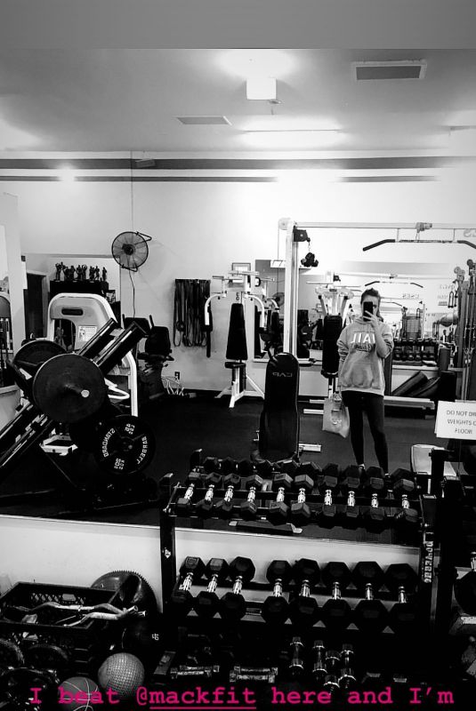 BAILEE MADISON Workingout at a Gym - Instagram Videos