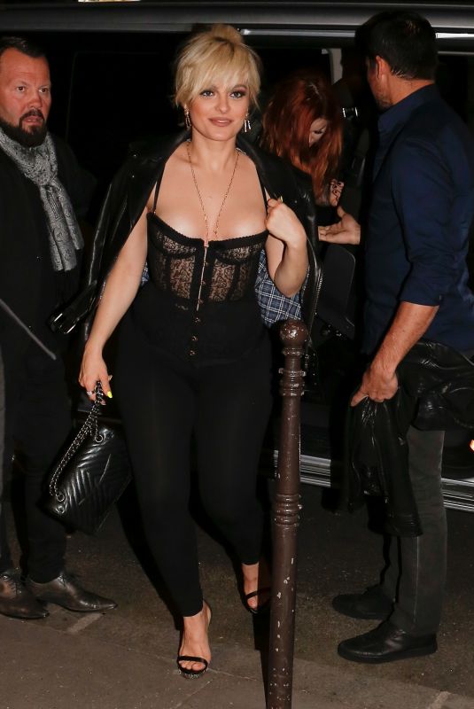 BEBE REXHA Arrives at Crazy Horse in Paris 04/11/2019