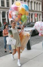 BELLA HADDID Arrives at Gigi