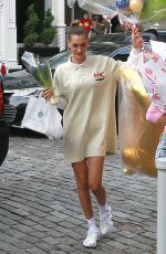 BELLA HADDID Arrives at Gigi