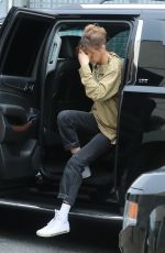 BELLA HADID Out in New York 04/08/2019