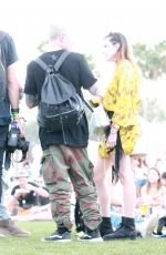 BELLA THORNE Out at Coachella in Indio 04/17/2019