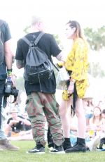 BELLA THORNE Out at Coachella in Indio 04/17/2019