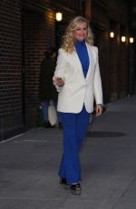 BETH BEHRS Arrives at Late Show Stephen Colbert in New York 04/17/2019