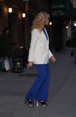 BETH BEHRS Arrives at Late Show Stephen Colbert in New York 04/17/2019