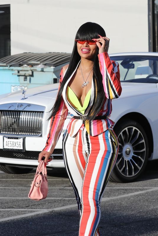 BLAC HYNA Arrives at a Studio in Burbank 04/26/2019