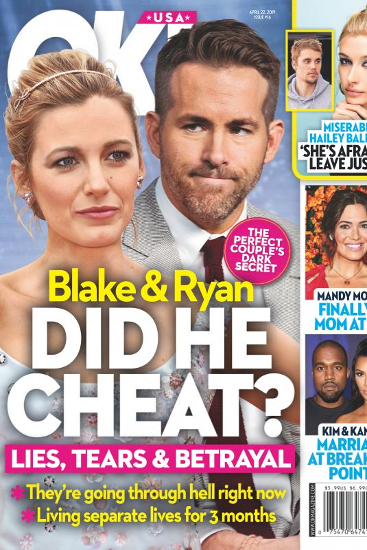 BLAKE LIVELY and Ryan Reynolds in OK! Magazine, April 2019