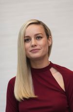 BRIE LARSON at Avengers: Endgame Press Conference in Los Angeles 
