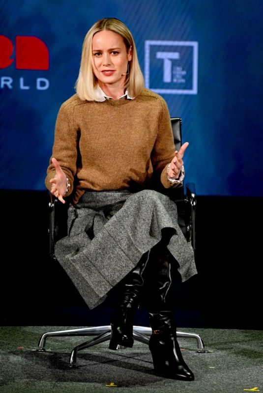 BRIE LARSON at Women in the World Summit 2019 in New York 04/10/2019
