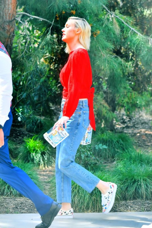 BRIE LARSON Leaves Disneyland 04/05/2019
