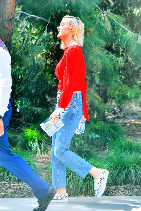 BRIE LARSON Leaves Disneyland 04/05/2019