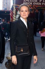 BRIE LARSON Out and About in New York 04/24/2019