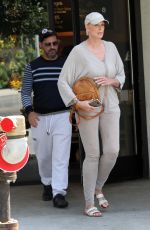 BRIGITTE NIELSEN at Le Pain Quotidien in Los Angeles 04/02/2019