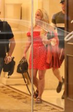 BRITNEY SPEARS Leaves Montage Hotel in Beverly Hills 04/21/2019