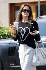 BROOKE BURKE Out for Coffee in West Hollywood 04/04/2019