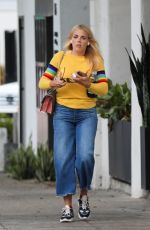 BUSY PHILIPPS Leaves Hair Salon in Los Angeles 04/05/2019