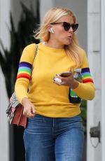 BUSY PHILIPPS Leaves Hair Salon in Los Angeles 04/05/2019