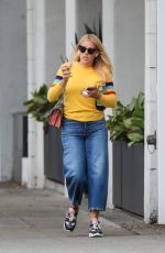 BUSY PHILIPPS Leaves Hair Salon in Los Angeles 04/05/2019