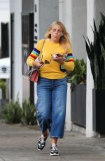 BUSY PHILIPPS Leaves Hair Salon in Los Angeles 04/05/2019
