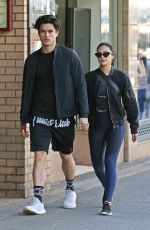 CAMILA MENDES and Charles Melton Out in Vancouver 04/09/2019