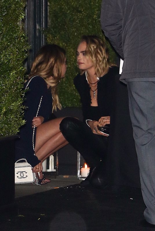 CARA DELEVINGNE and ASHLEY BENSON Night Out in New York 04/29/2019