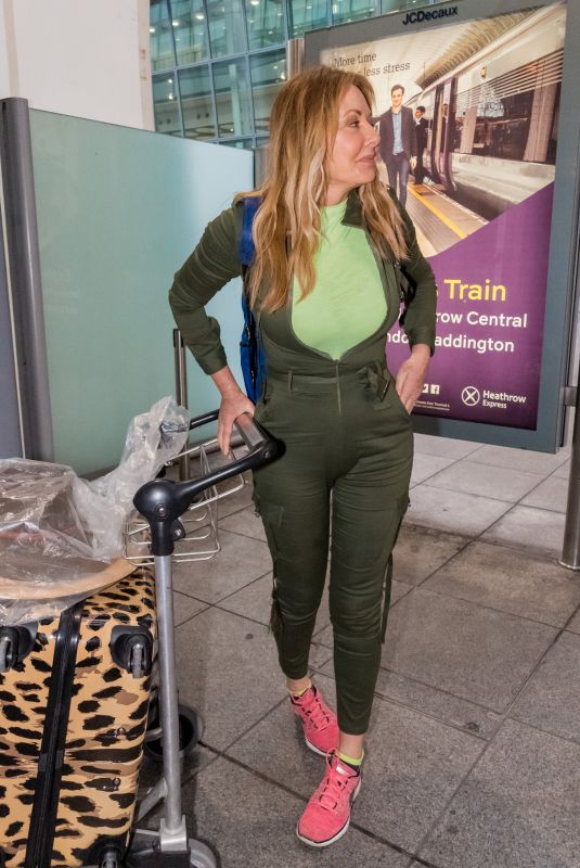 CAROL VORDERMAN at Heathrow Airport in London 04/02/2019