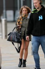 CAROLINE FLACK Leaves Dock 10 Studios in Media City in Salford 04/14/2019